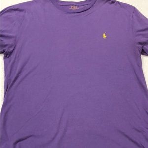 Polo Ralph Lauren Lavender Crew Neck T Shirt Small